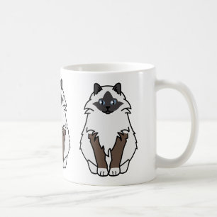 Heiliger Birman Katzen-Cartoon Kaffeetasse
