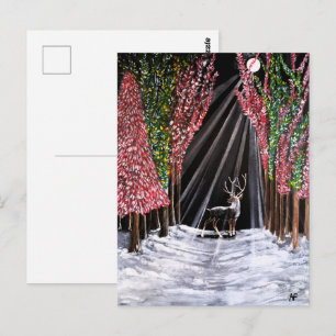 Heiliger Bote von Nara Malerei von Alfred Fox Postkarte