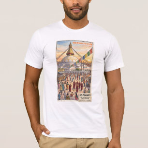 Heiliger Boudhanath Stupa Augen Buddhas Nepal Kuns T-Shirt