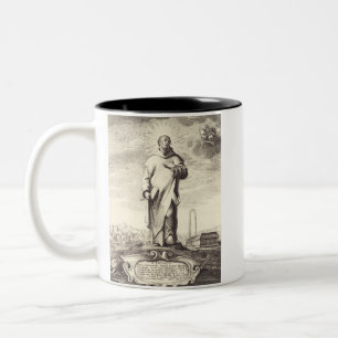 Heiliger Bruno von Köln im Stil einer Antiquitäten Zweifarbige Tasse