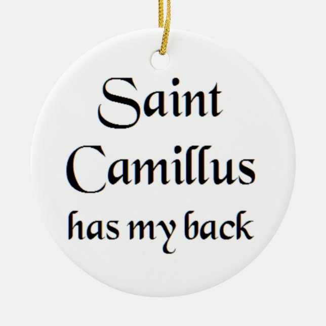 Heiliger Camillus Kaffeetasse Keramik Ornament (Vorne)