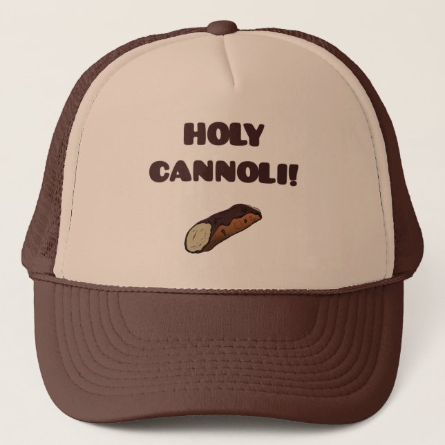 Heiliger Cannoli lustiger italienischer Hut Truckerkappe (Vorderseite)