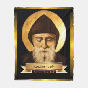 Heiliger Charbel "Der mystische Wundermönch" Fleecedecke
