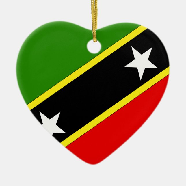 Heiliger Christophorus Nevis Keramik Ornament (Vorne)