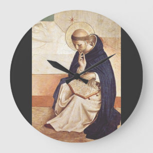 Heiliger Dominikus von Fra Angelico Renaissance-Fi Große Wanduhr