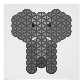 Heiliger Elefant - Elefant des Lebens. Poster