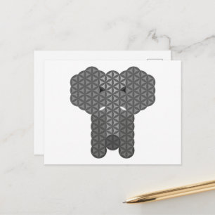 Heiliger Elefant - Elefant des Lebens. Postkarte