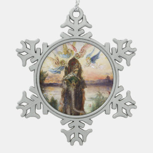 Heiliger Elefant, Französischer Symbolismus Gusta Schneeflocken Zinn-Ornament