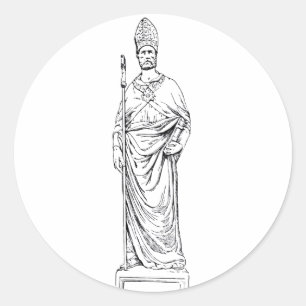 Heiliger Eloi Bekenner und Bischof Runder Aufkleber