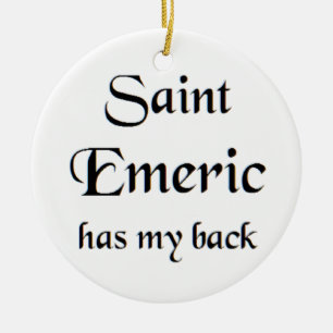 Heiliger Emmerich Kaffeetasse Keramik Ornament