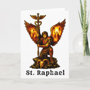 Heiliger Erzengel Raphael Christliche Kunst Glaube Karte