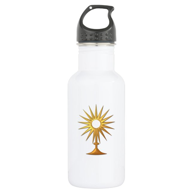 Heiliger Eucharist in der goldenen Monstrance Edelstahlflasche (Vorderseite)