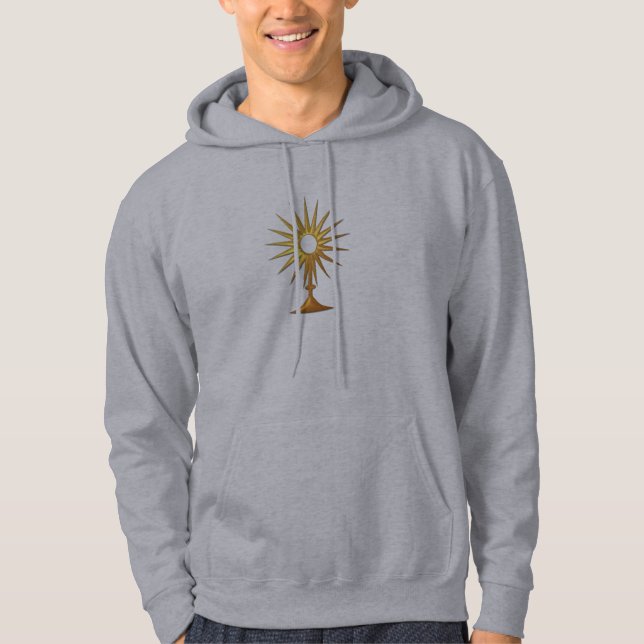 Heiliger Eucharist in der goldenen Monstrance Hoodie (Vorderseite)