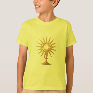 Heiliger Eucharist in der goldenen Monstrance T-Shirt