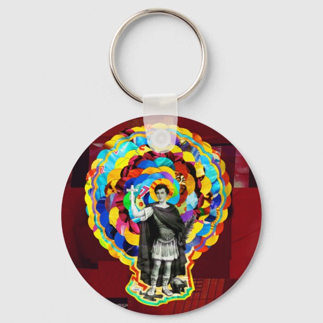 Heiliger Expedito ,(Saint Expeditus) Schlüsselanhänger (Vorderseite)