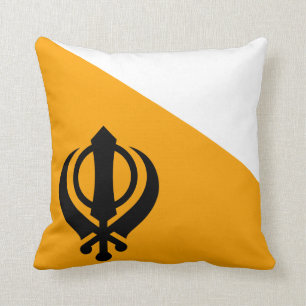Heiliger Flaggesikhsikhism Nishan Sahib Punjabs Kissen