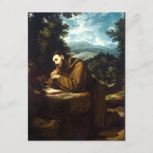 Heiliger Franz von Assisi katholischer Mönch Postkarte