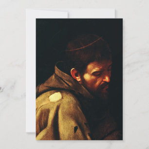Heiliger Franz von Assisi von Caravaggio Barockkun Einladung