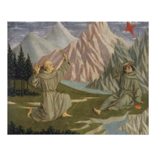 Heiliger Franziskus, der die Schanden, C. 1445-50 Poster