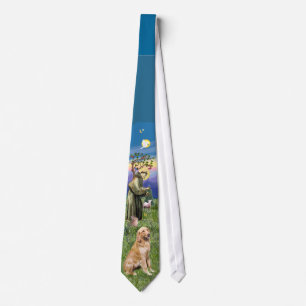Heiliger Franziskus / Golden Retriever Krawatte