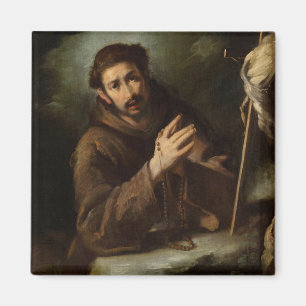 Heiliger Franziskus im Gebet (Christlicher Glaube) Magnet