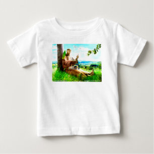 Heiliger Franziskus und die Predigt der Vögel Baby T-shirt