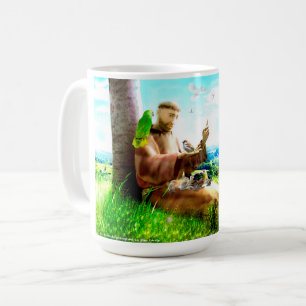 Heiliger Franziskus und die Predigt der Vögel Kaffeetasse