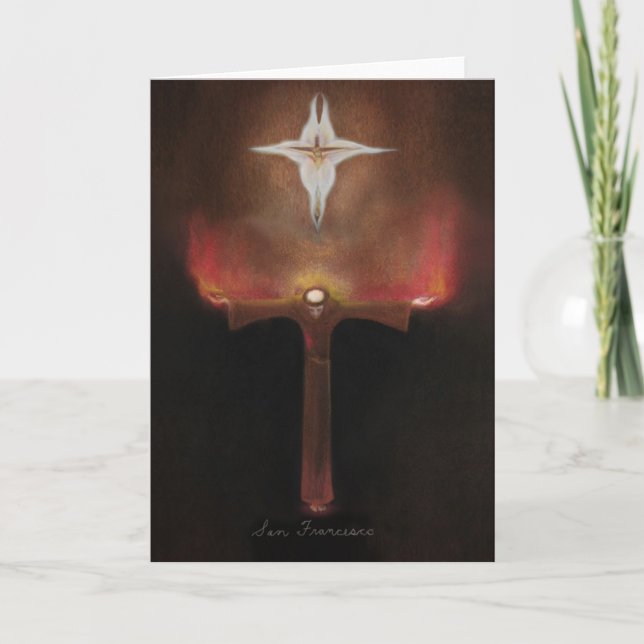Heiliger Franziskus von Assisi Karte (Vorderseite)
