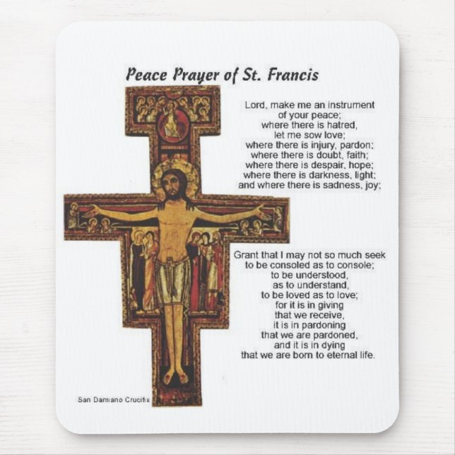 Heiliger Franziskus von Assisi Mousepad (Vorne)