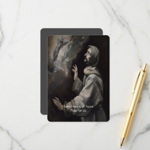 Heiliger Franziskus von Assisi Serenity Gebet Begleitkarte