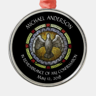 Heiliger Geist Buntglas-Bestätigung RCIA Ornament Aus Metall