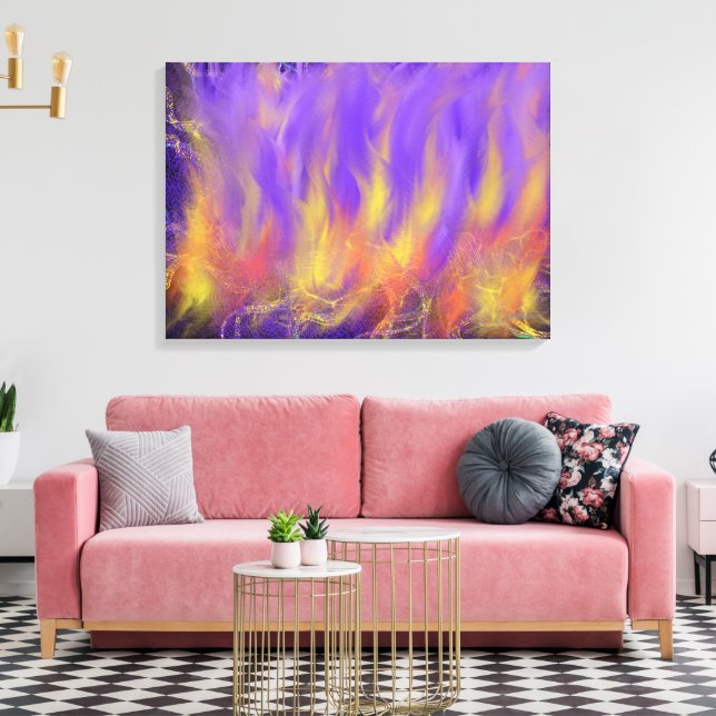 Heiliger Geist Feuer Christliche Prophetie Abstrak Leinwanddruck (Insitu (Wohnzimmer))
