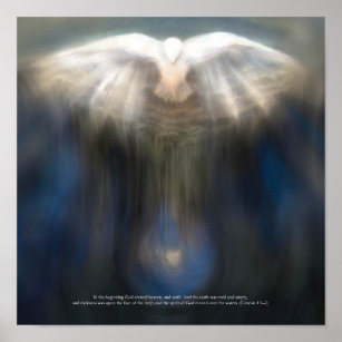 Heiliger Geist mit Biokunstangebot drucken Poster