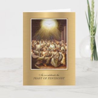 Heiliger Geist Pfingsten Jungfrau Mary Religious Karte