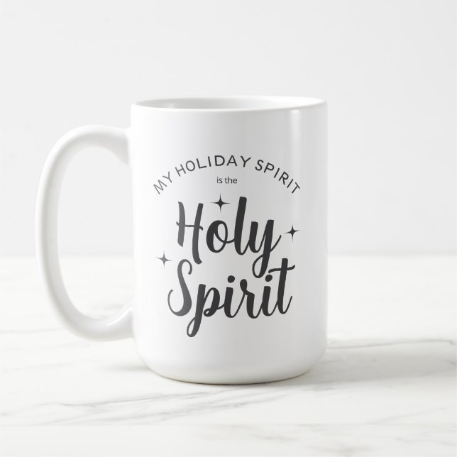 Heiliger Geist Religiöser Weihnachtsurlaub Kaffeetasse (Links)