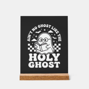 Heiliger Geist Retro Halloween-Geist-Design_1 Acrylschild