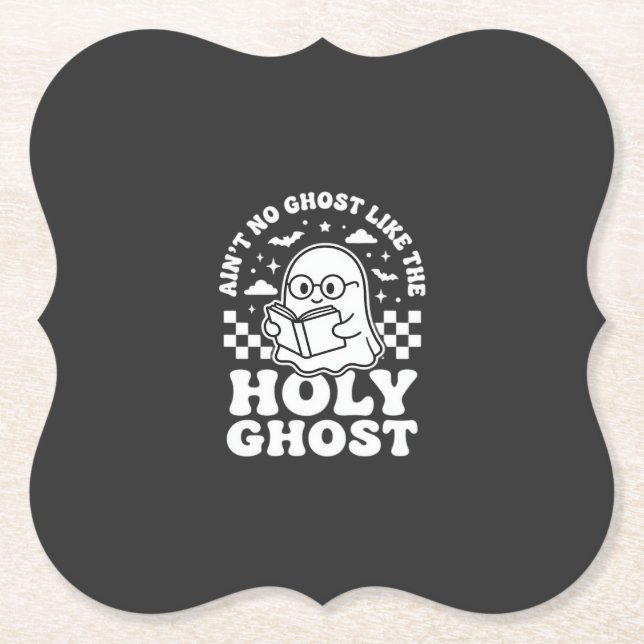 Heiliger Geist Retro Halloween-Geist-Design_1 Untersetzer (Vorderseite)