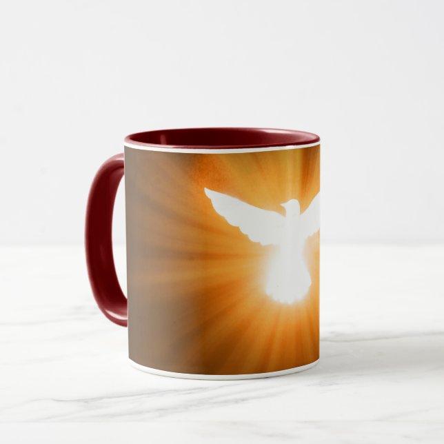 Heiliger Geist-Taube Tasse (Vorderseite Links)
