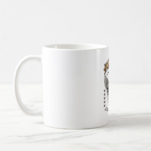 Heiliger Geist Vintage-Gravur geflügeltes Herz-Shi Kaffeetasse