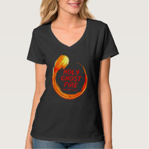 Heiliger Geisterfeuergeist gefüllt leuchtend farbi T-Shirt