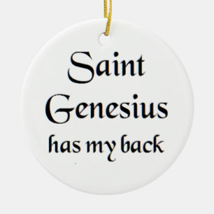 Heiliger Genesius Keramik Ornament