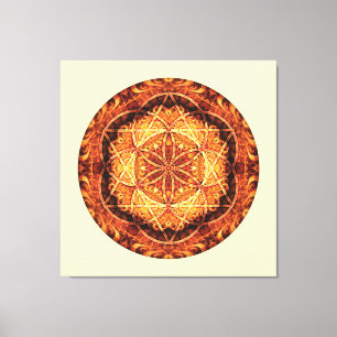 Heiliger GeometrieMandala 3 dehnte Leinwand-Druck Leinwanddruck