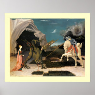 HEILIGER GEORG, DRACHE UND PRINZESSIN POSTER