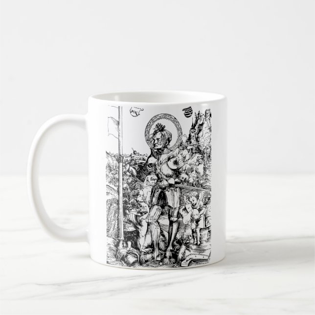 Heiliger Georg und der Drache Großmärtyrer Kaffeetasse (Links)