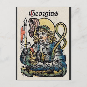 Heiliger Georg und der Drache Großmärtyrer Postkarte