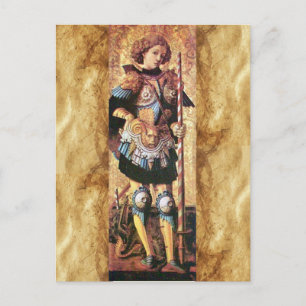 HEILIGER GEORG UND DRACHE POSTKARTE