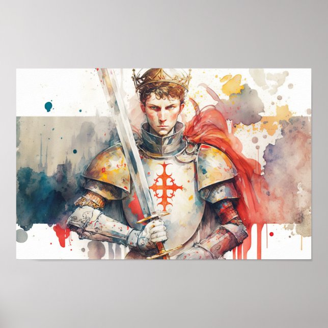 Heiliger Georg: Verteidiger des Glaubens Poster (Vorne)