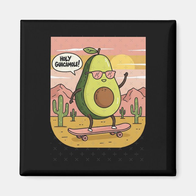 Heiliger Guacamole! Aufkleber Magnet (Vorne)