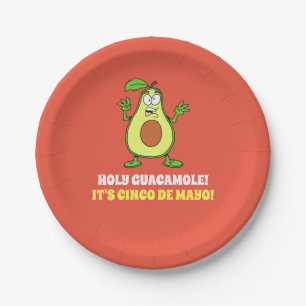 Heiliger Guacamole Es ist Cinco De Mayo Avocado Pappteller