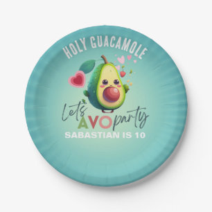 Heiliger Guacamole Fiesta Avocado 1. Geburtstag Pa Pappteller